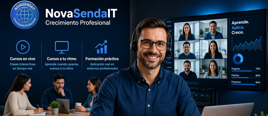 Formación profesional en vivo y a tu ritmo NovaSendaIT